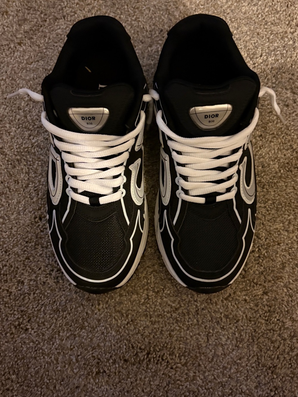 Dior Black and White Low-Top Sneakers